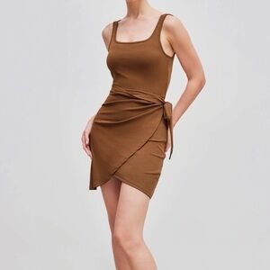 Cider Brand Mini Knotted Dress
